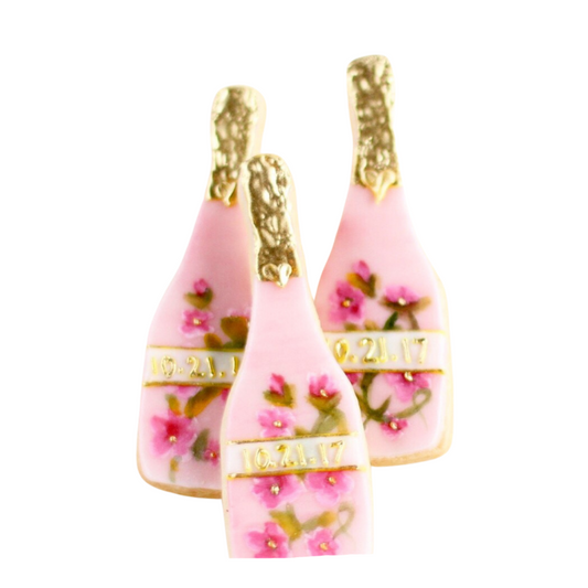 Fancy Champagne Bottle Cookies