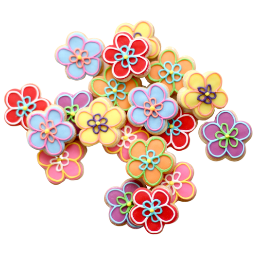 Mini Spring Flowers Cookies