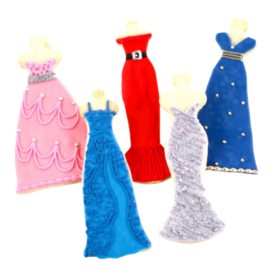 prom dress cookies Arty's Mix n' Match Dress Cookie Cutter Collection - Arty McGoo