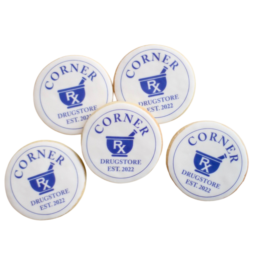 Business Logo Printed Cookies