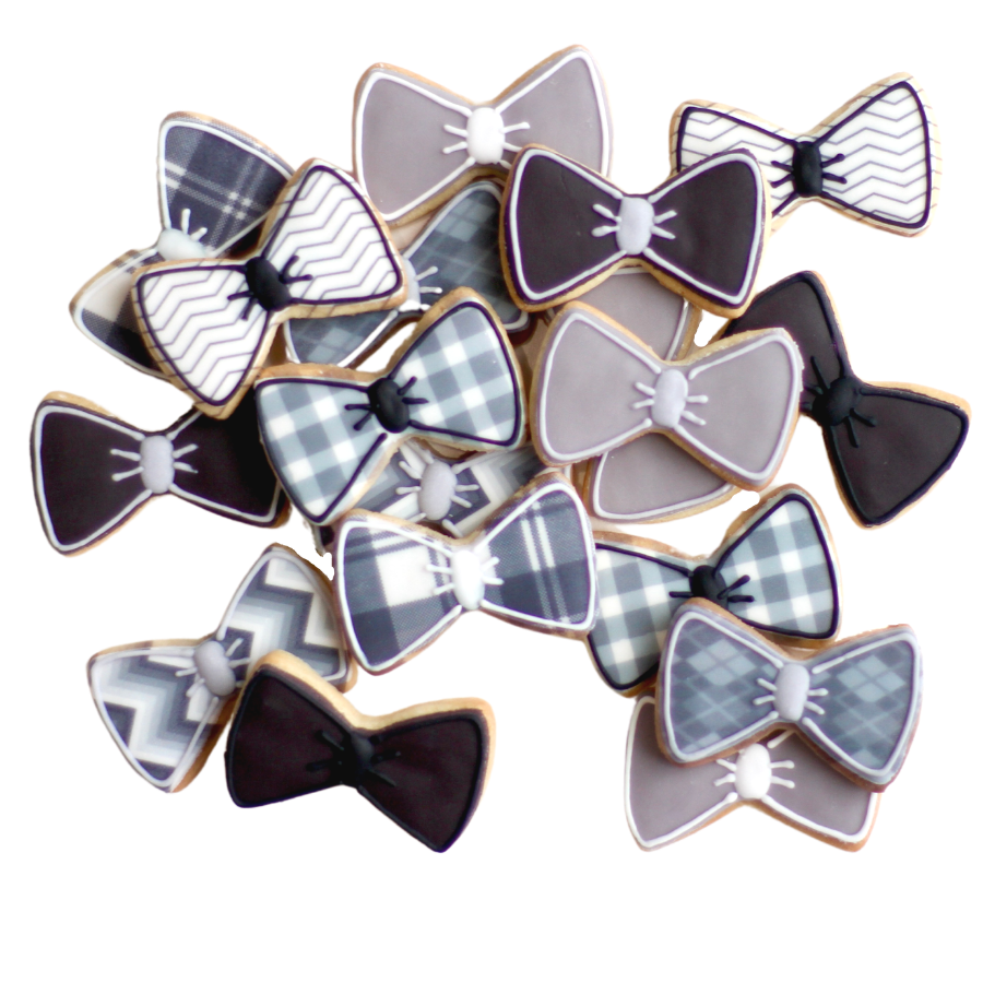 Mini Bow Tie Cookie Set
