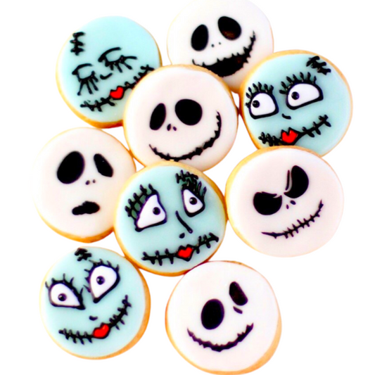 Mini Jack and Sally Skellington Cookie Set