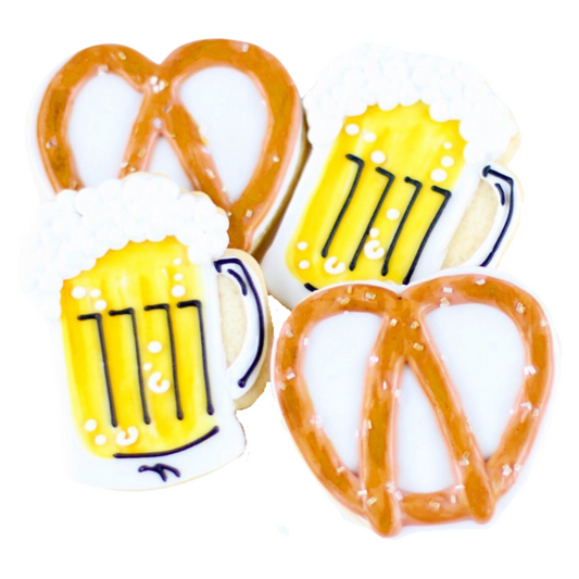 Beer and Pretzels Cookie Set