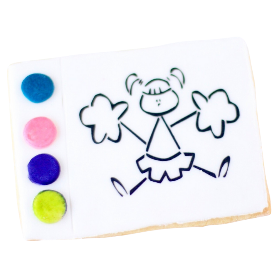 Girl Paint Your Own Cookies