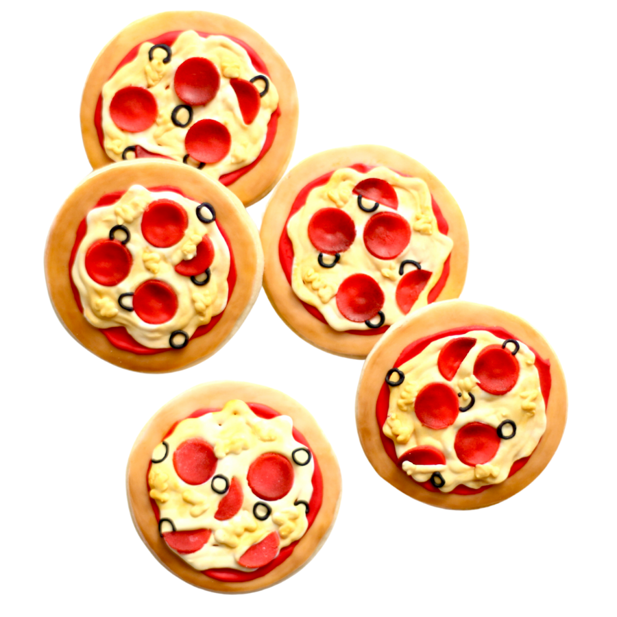 Pizza Slice Cookies