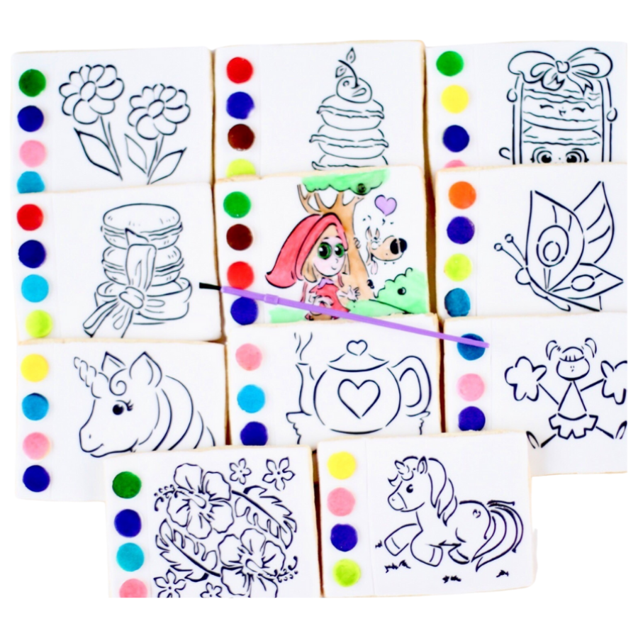 Girl Paint Your Own Cookies