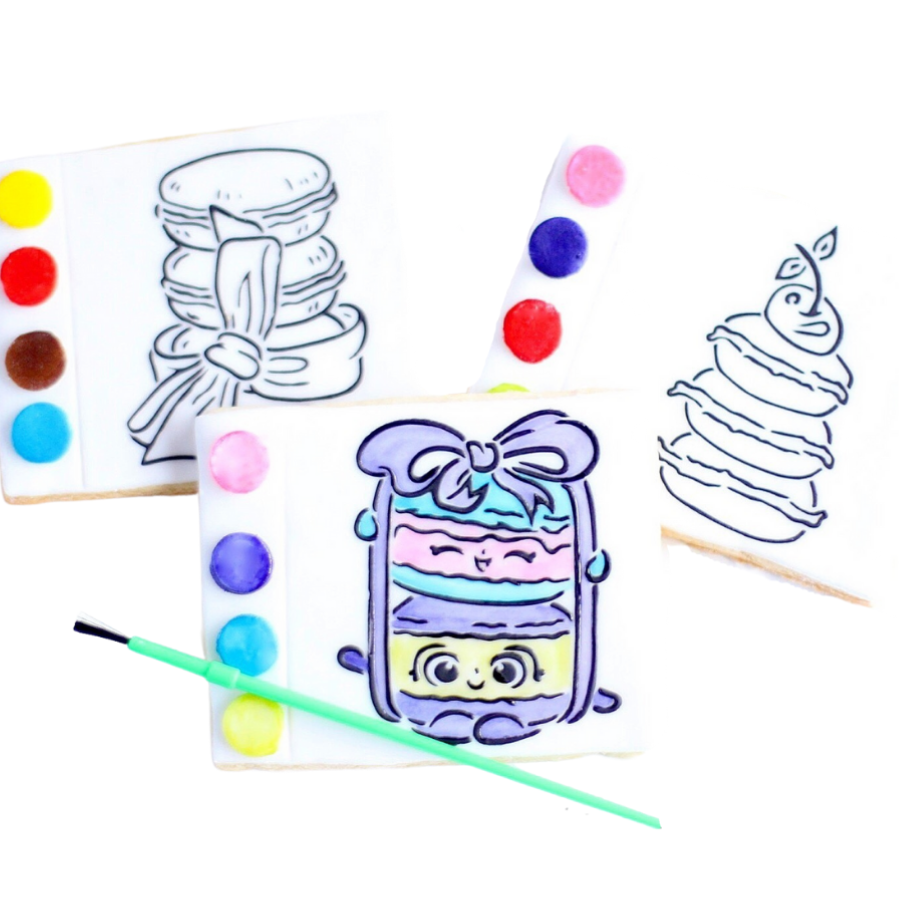 Girl Paint Your Own Cookies