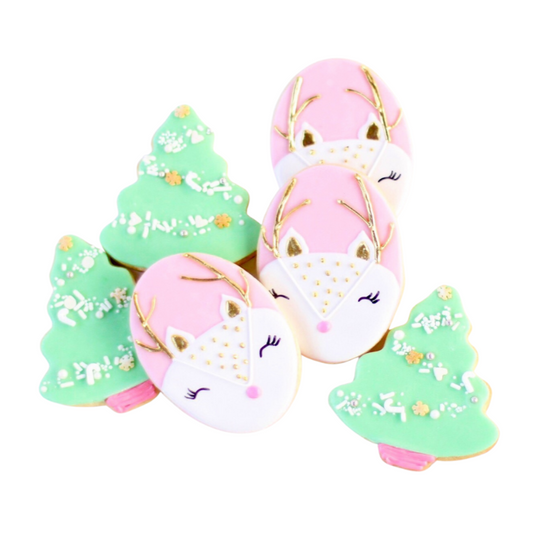 Snowy Reindeer Cookie Set
