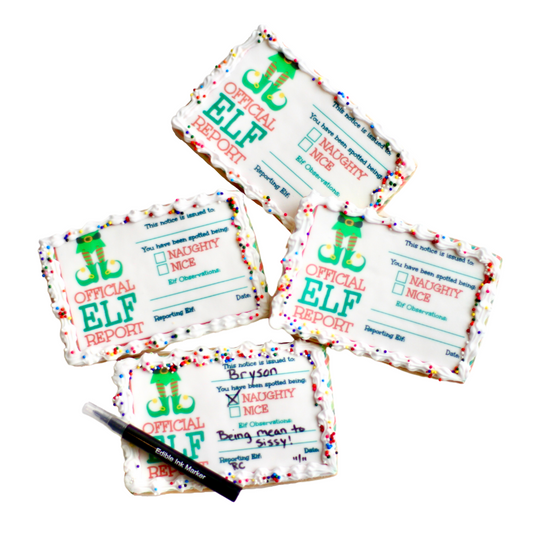 Elf Report Card Cookies