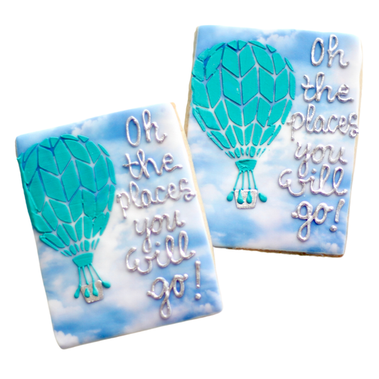 Oh The Places You Will Go Balloon Cookies