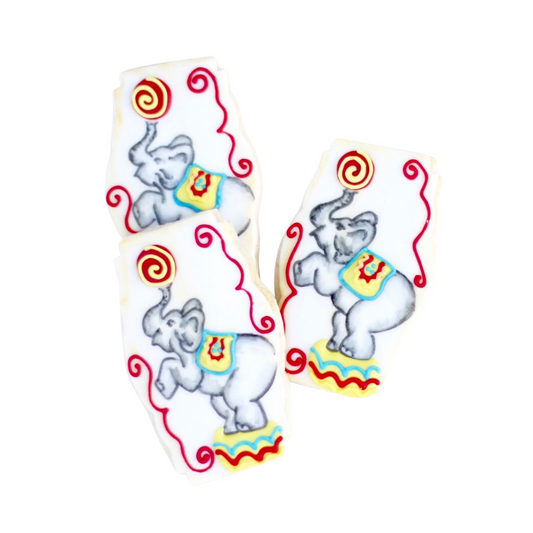 Vintage Circus Elephant Cookies