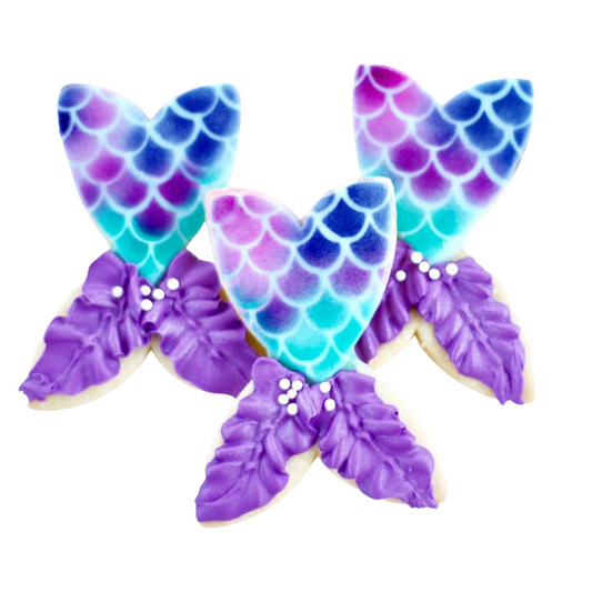 Whimsical Mermaid Tail Cookies