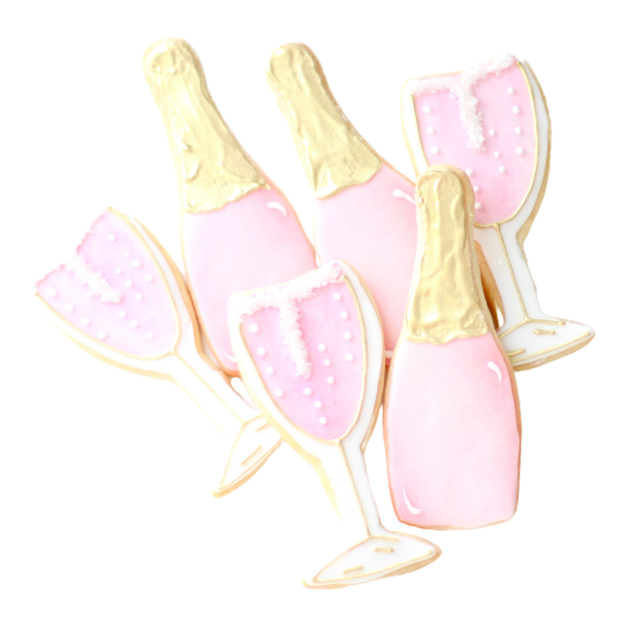 Champagne Cookie Set
