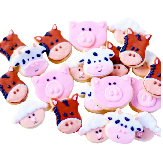 Fancy Mini Farm Animal Cookie Set