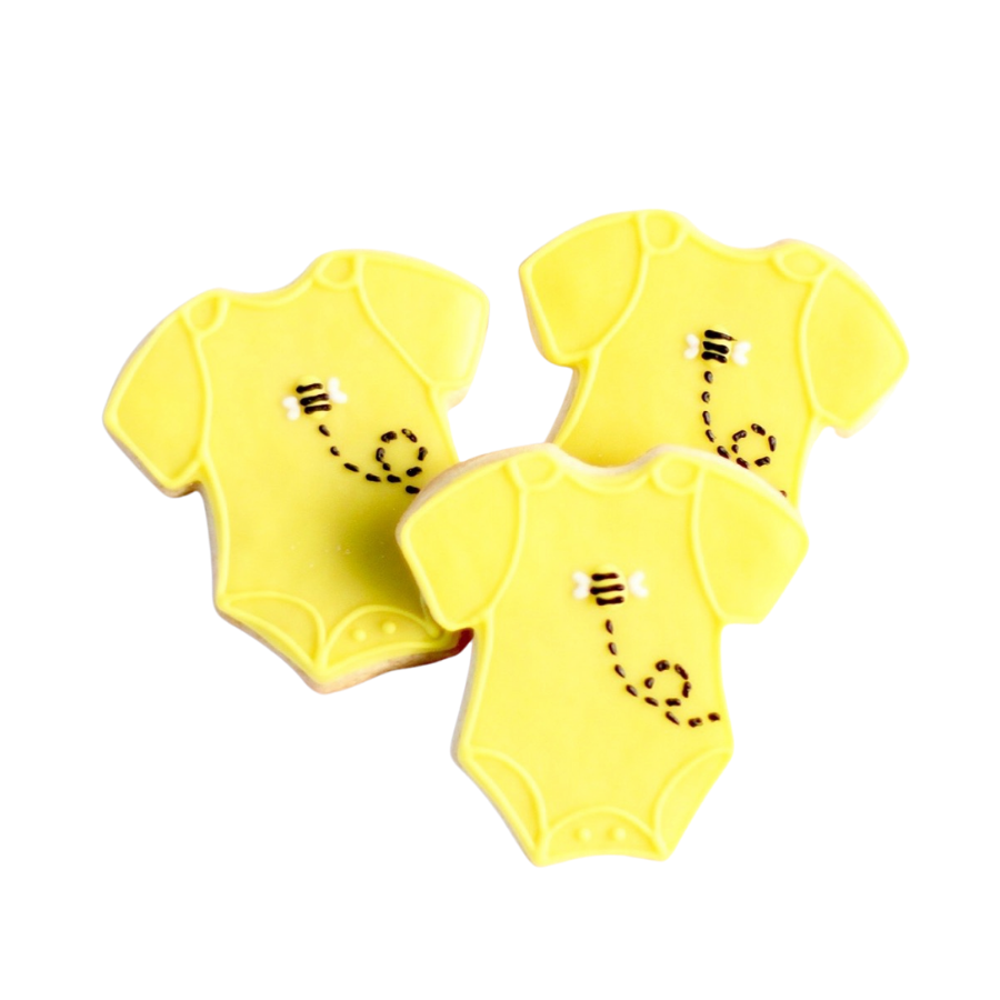 Bumble Bee Onsie Cookies