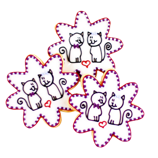 Cat Wedding Cookies