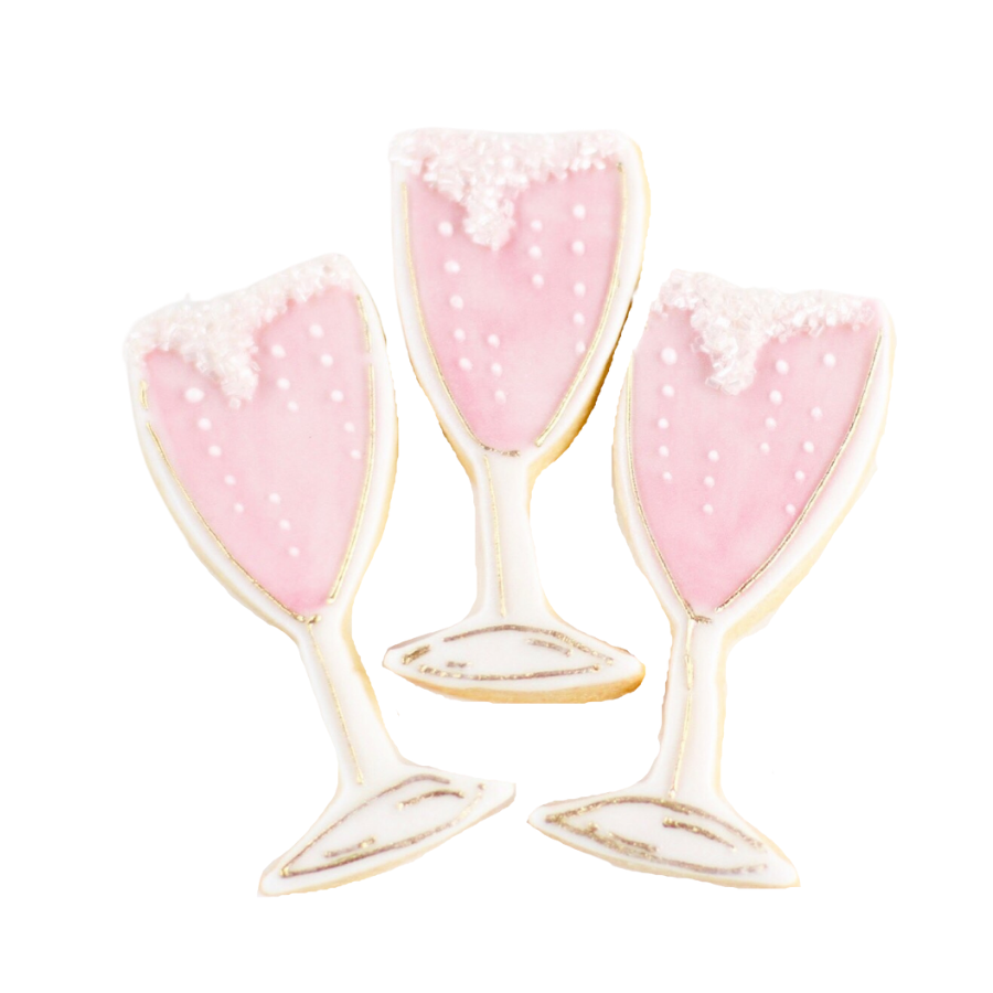 Champagne Glass Cookies