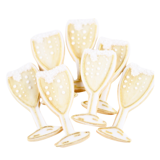 Champagne Glass Cookies