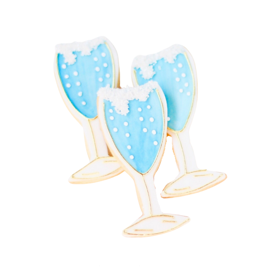 Champagne Glass Cookies