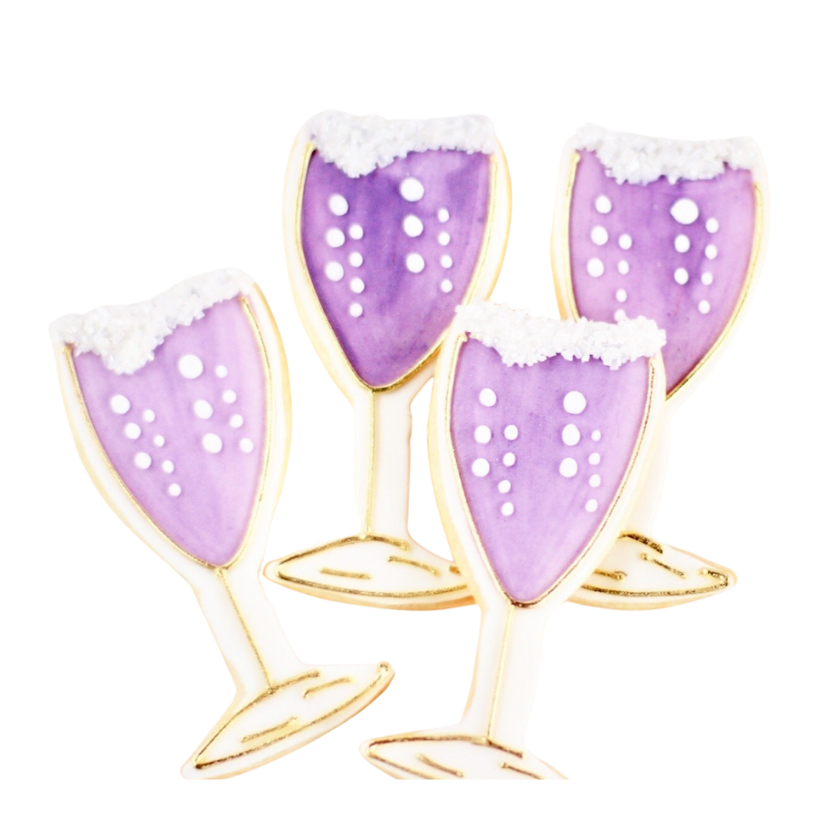 Champagne Glass Cookies