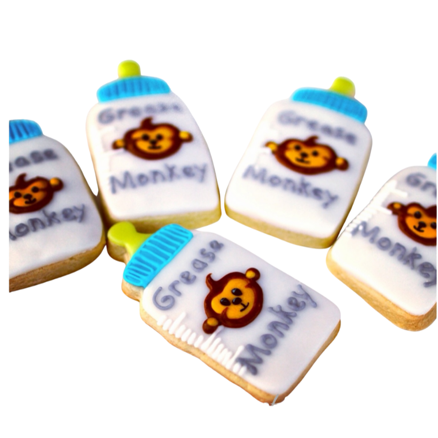 Customized Baby Bottle Cookies