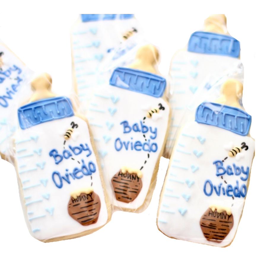 Customized Baby Bottle Cookies