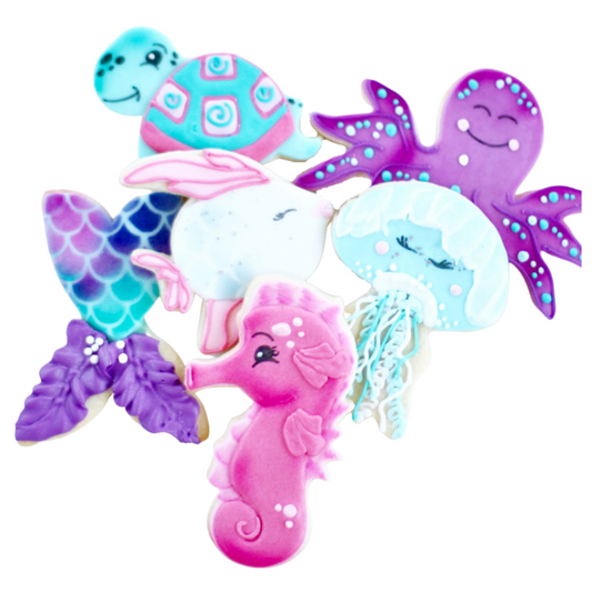 Whimsical Sea Creatures Cookie Set