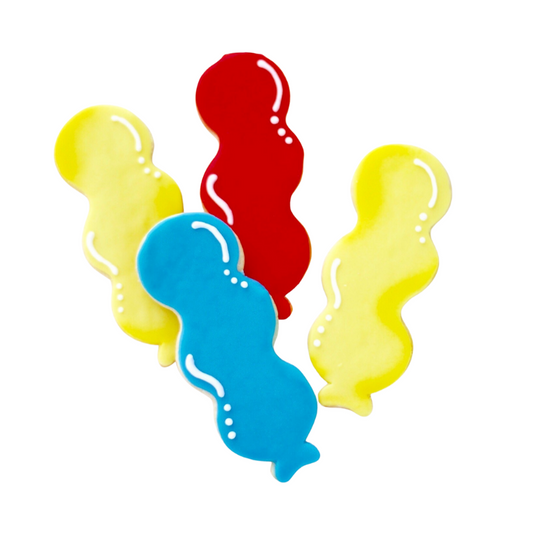 Long Party Balloon Cookies