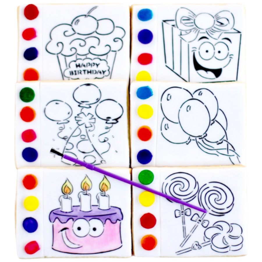 Birthday Paint Your Own Cookies
