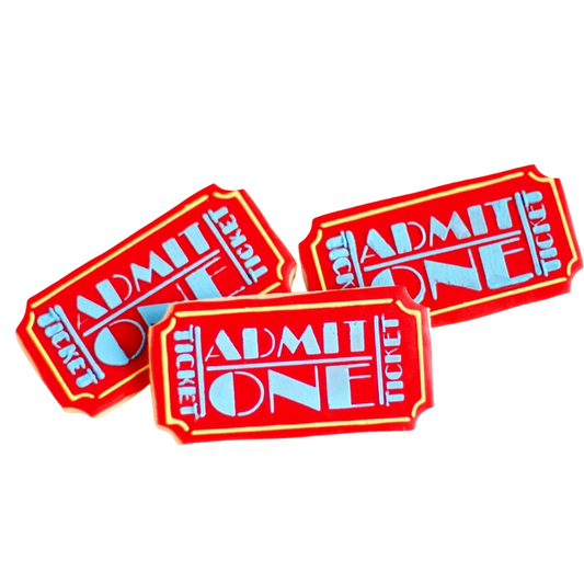 Admission Ticket Cookies