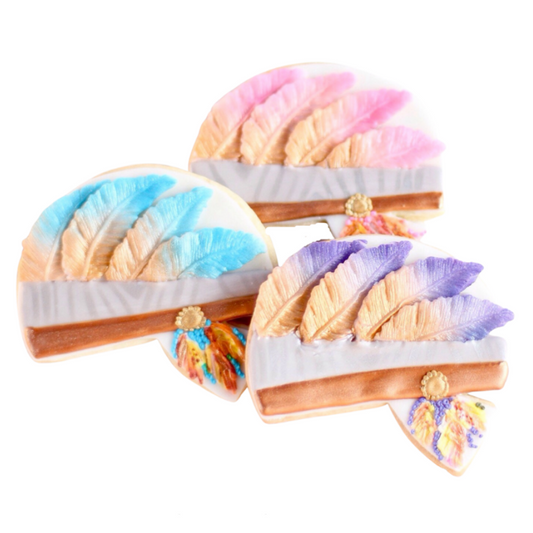 Boho Tribal Headdress Cookies