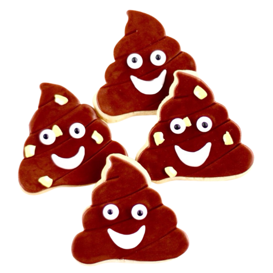 Poop Emoji Cookies