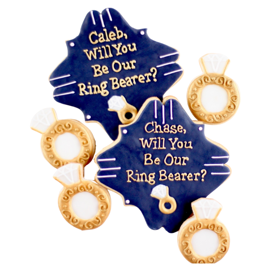 Ring Bearer and Flower Girl Cookie Set