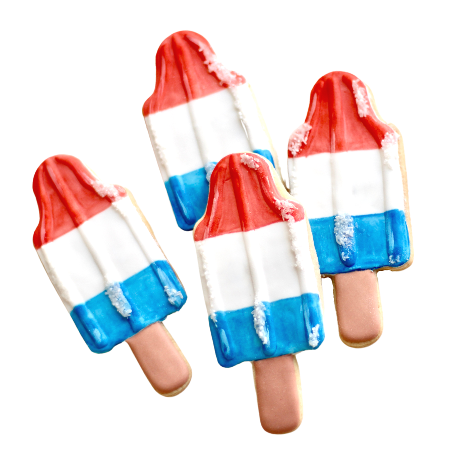Fireworks Ice Pop Cookies