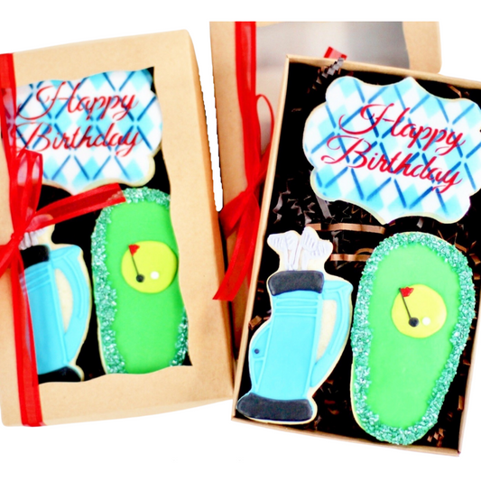 3 Ct. Golf Birthday Boxed Cookie Set