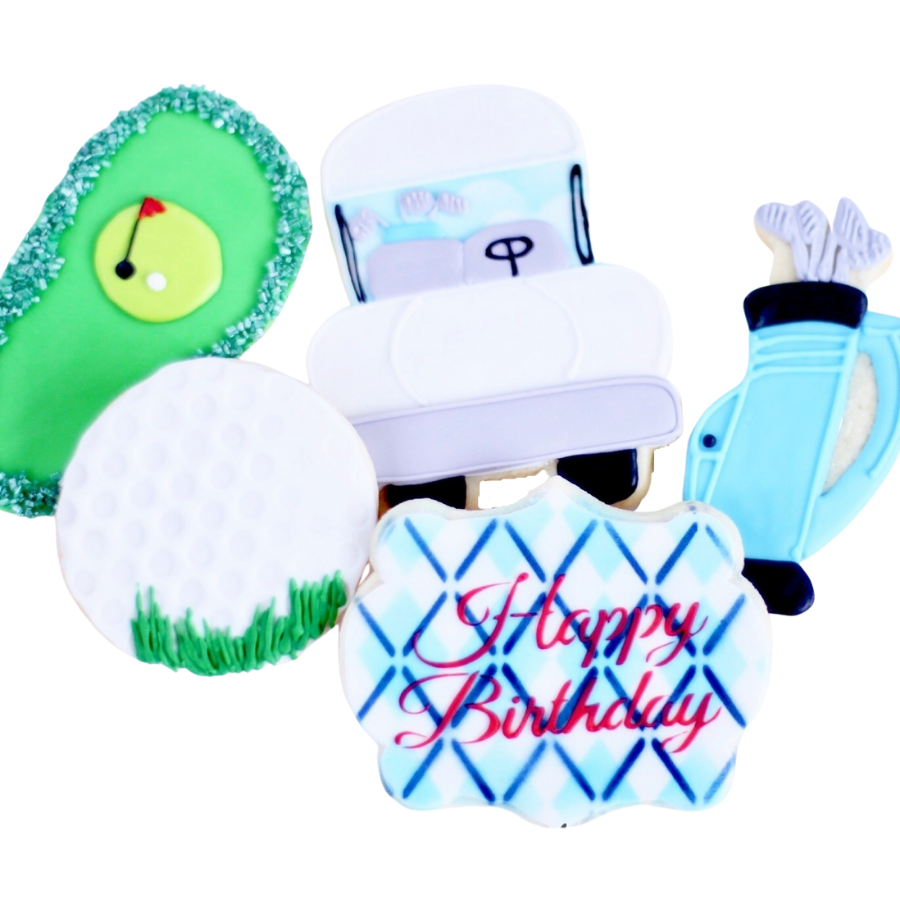 Golf Birthday Cookie Set