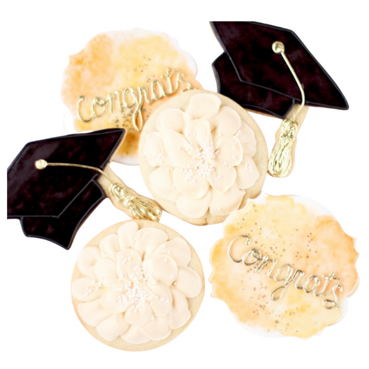 Floral Graduation Cookie Set