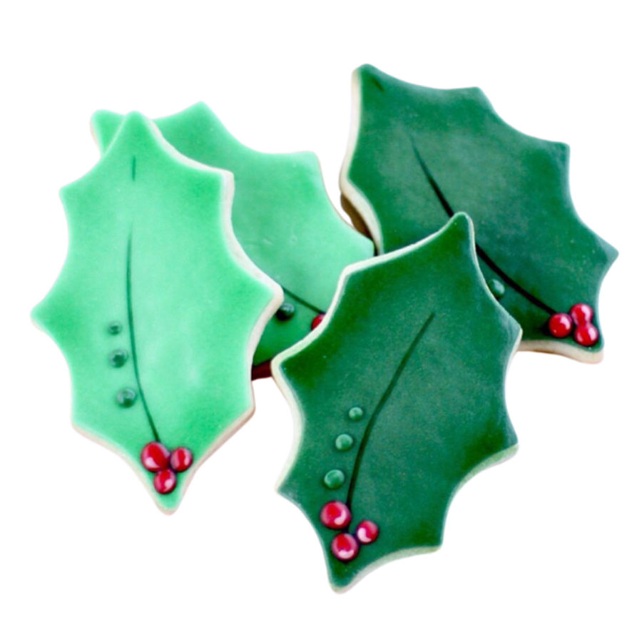 Holly Leaf Cookies