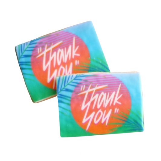 Tropical Thank You Cookies