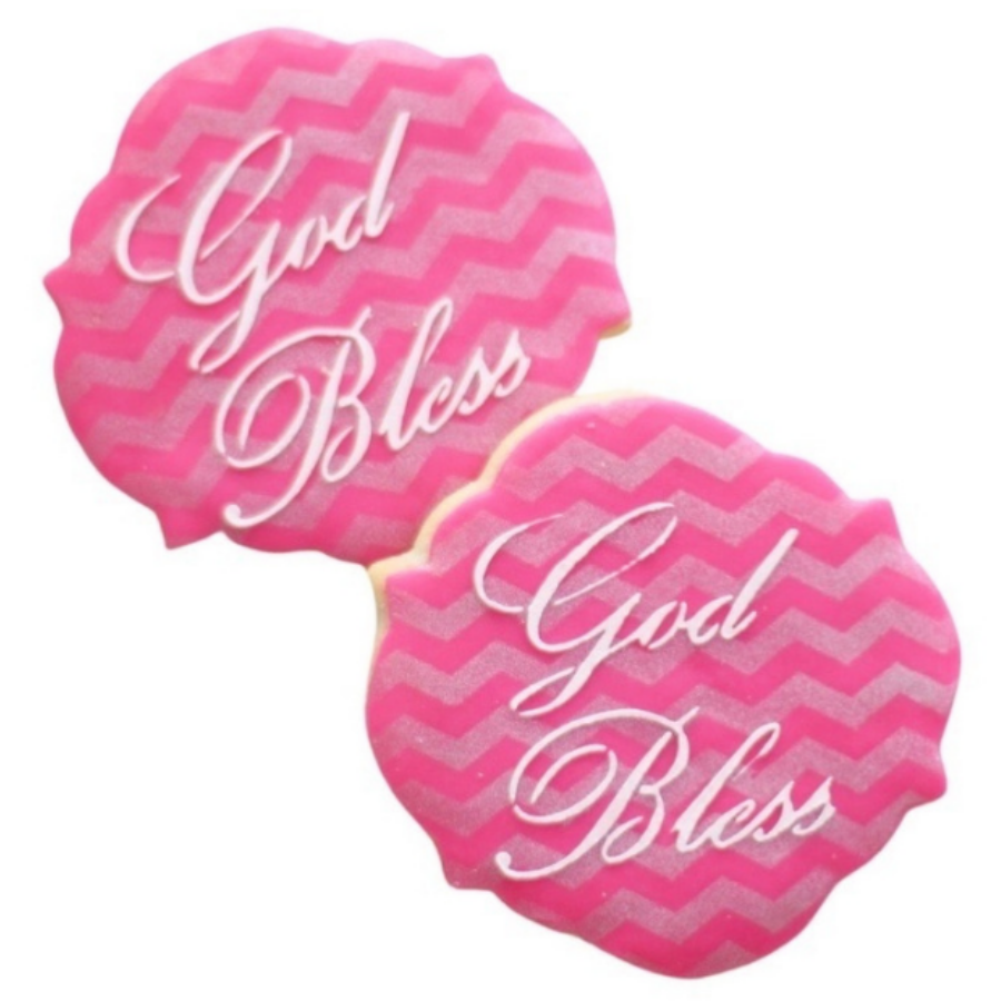 God Bless Plaque Cookies