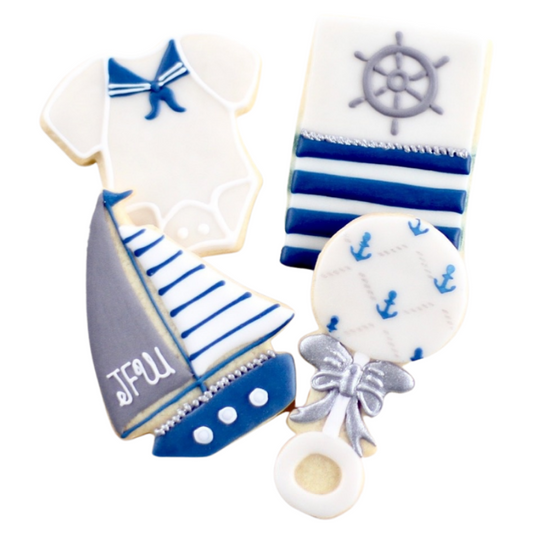 Nautical Baby Cookie Set