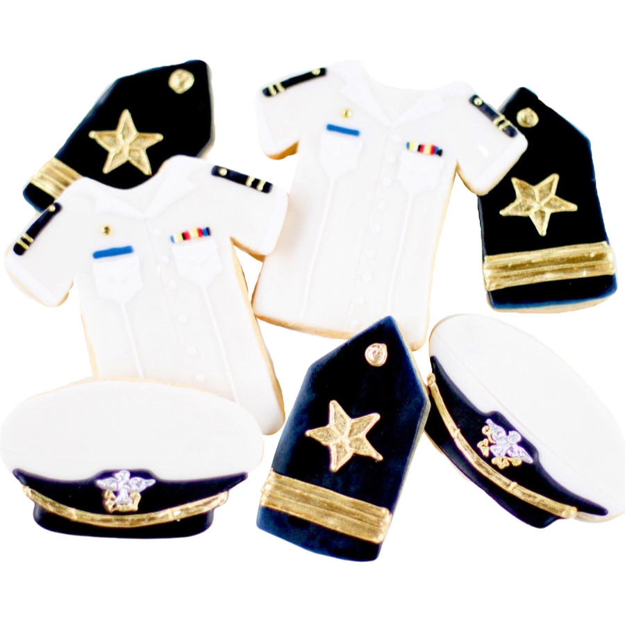 Navy Officer Cookie Set