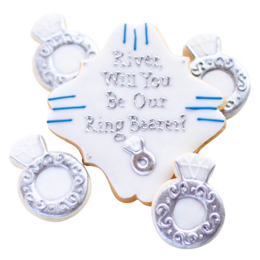 Ring Bearer and Flower Girl Cookie Set