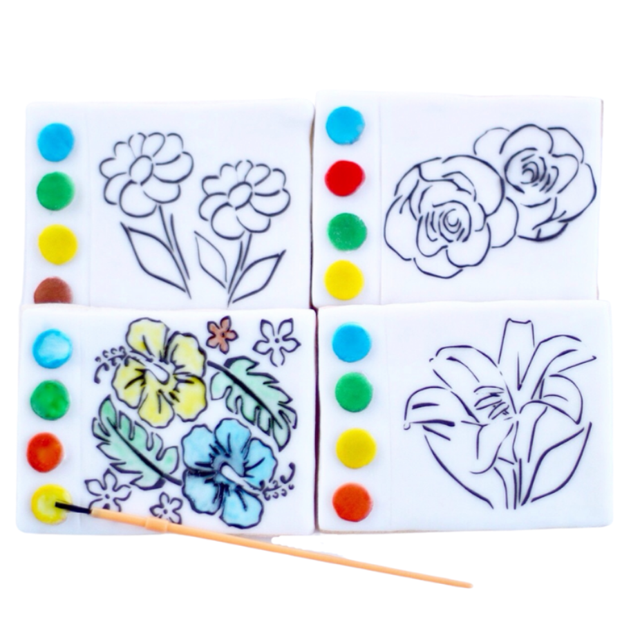Flower Paint Your Own Cookies