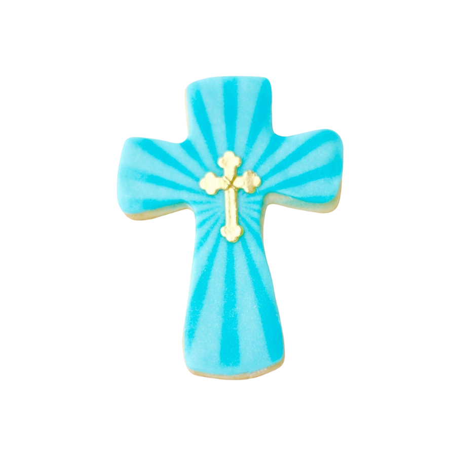 Sunburst Cross Cookies
