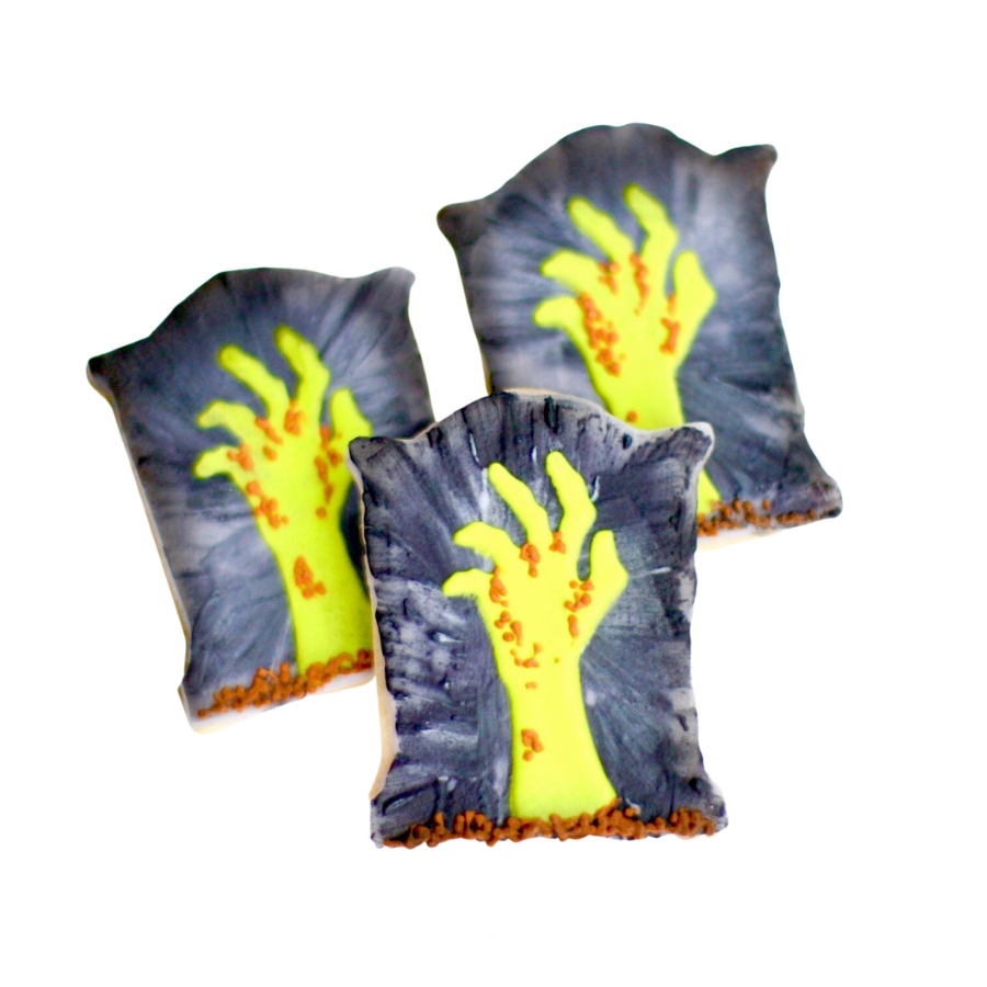 Zombie Tombstone Cookies