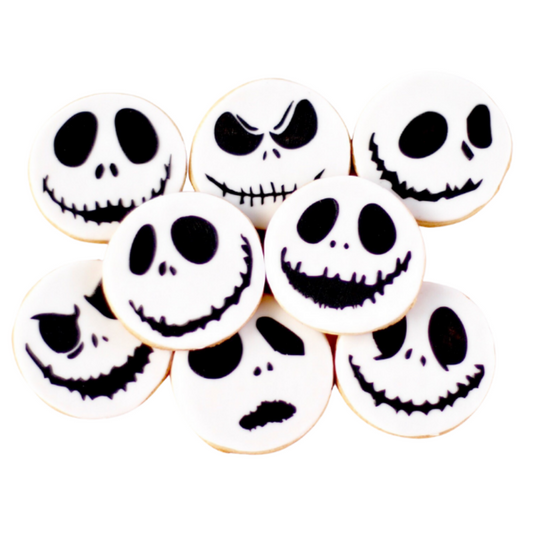 Skellington Face (Jack) Cookies