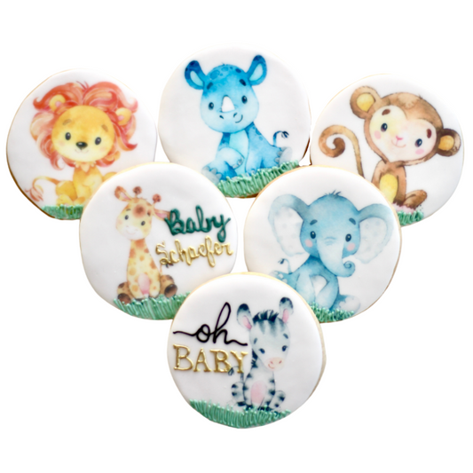 Baby Safari Animal Cookie Set