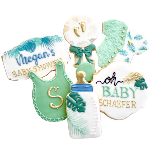 Personalized Safari Baby Shower Cookie Set