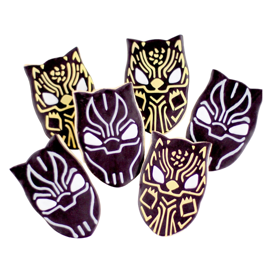 Panther Black Mask Cookies